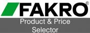 Fakro product and price selector